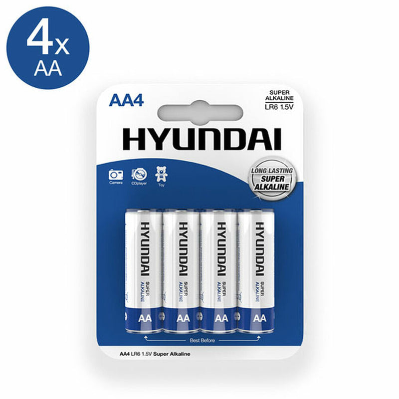 Alkaline Shine Inline Hyundai AA -Batterien (4 UDs)