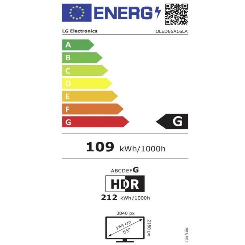 Televisión LG OLED65A16LA 65 "4K Ultra HD OLED HDR10 Web OS 6.0