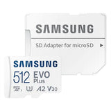 Micro SD-Speicherkarte mit Samsung MB-MC512KaEU 512 GB UHS-I 130 MB/s Adapter