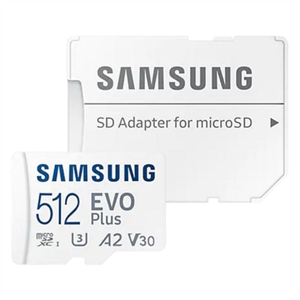 Micro SD Carte mémoire avec Samsung MB-MC512KEU 512 Go UHS-I 130 Mb / s adaptateur