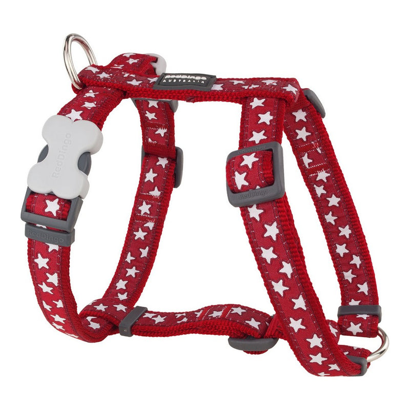 Imbracatura per Cani Red Dingo Style Rosso Stella 25-39 cm