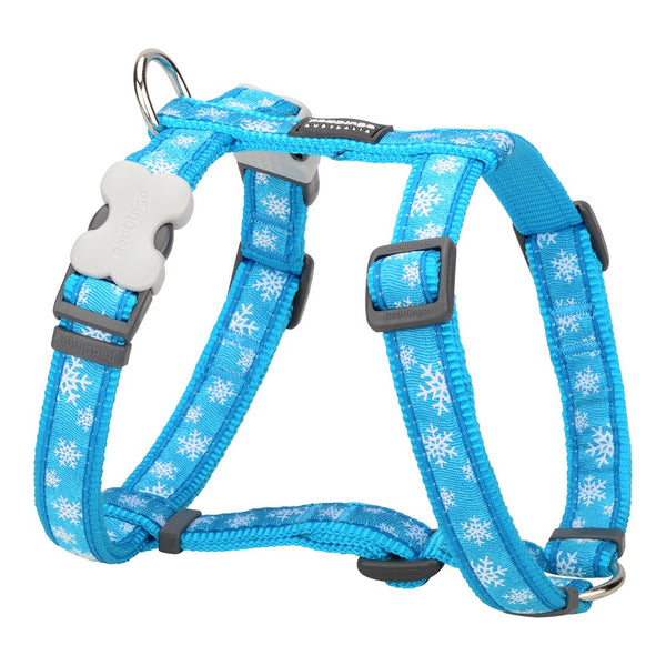 Imbracatura per Cani Red Dingo Style Azzurro Fiocchi di neve 25-39 cm