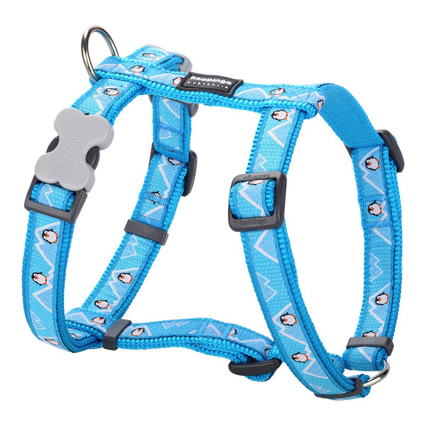 Imbracatura per Cani Red Dingo Style Azzurro Pinguino 25-39 cm