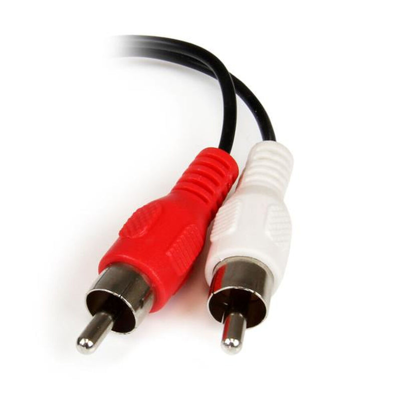 Câble audio jack (3,5 mm) avec 2 RCA StartEch MufMCA noir 0,15 m