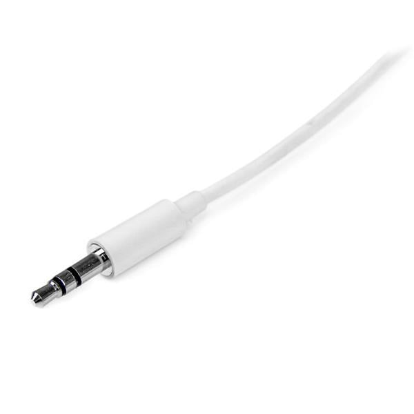 Câble audio jack (3,5 mm) startech mu3mmmswh 3 m blanc