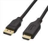 Cavo da DisplayPort a HDMI Amazon Basics DPH12M-3FT-1P Nero (Ricondizionati A+)