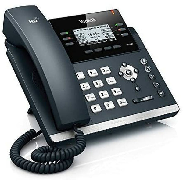 Telefono IP Yealink SIP-T41P-cr Nero (Ricondizionati A+)