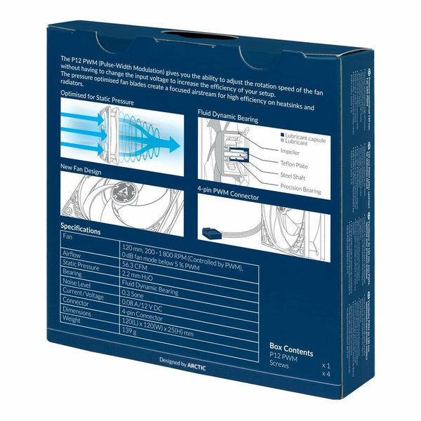 Ventilador y Disipador Artic P12 PWM (Reacondicionado A+)