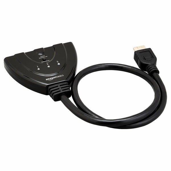 Switch HDMI Amazon Basics Black (reconditionné a)