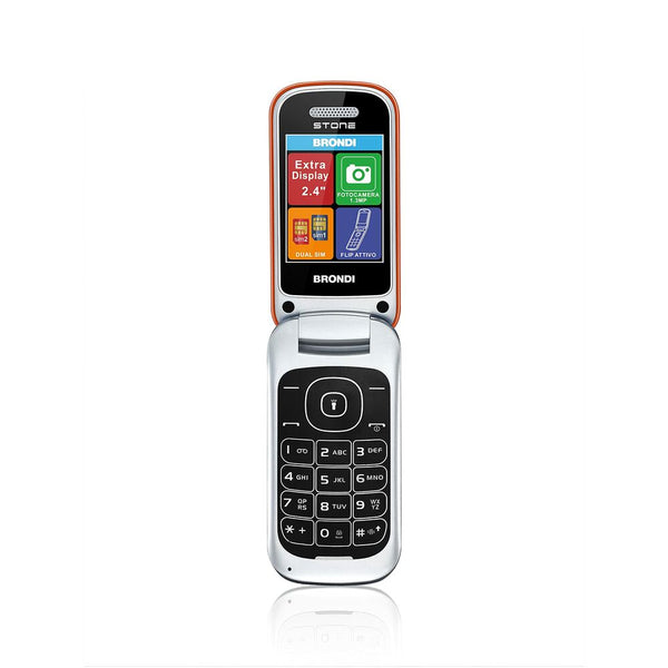 Telefono Cellulare Brondi 10276042 Arancio 2,6" (Ricondizionati B)