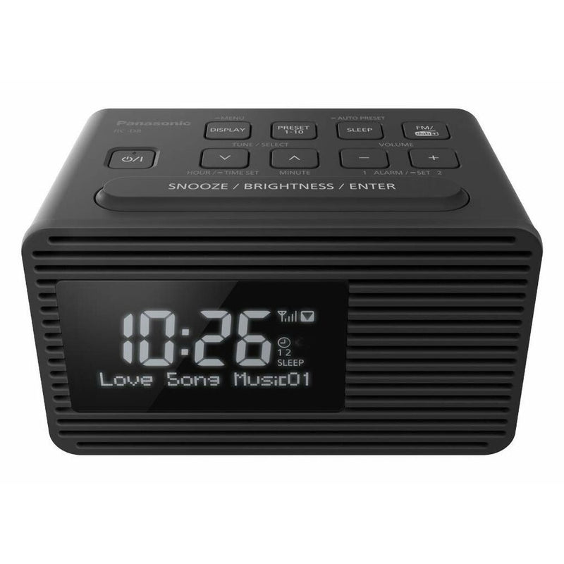 Panasonic Corp. RC-D8EG-K Black Clock Radio (reconditionné B)