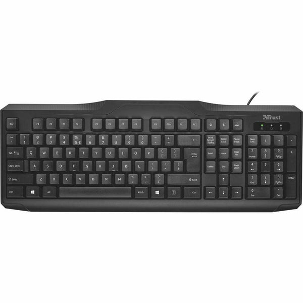 Tastatur mit Maus Trust 24080 Schwarz (Restauriert B)