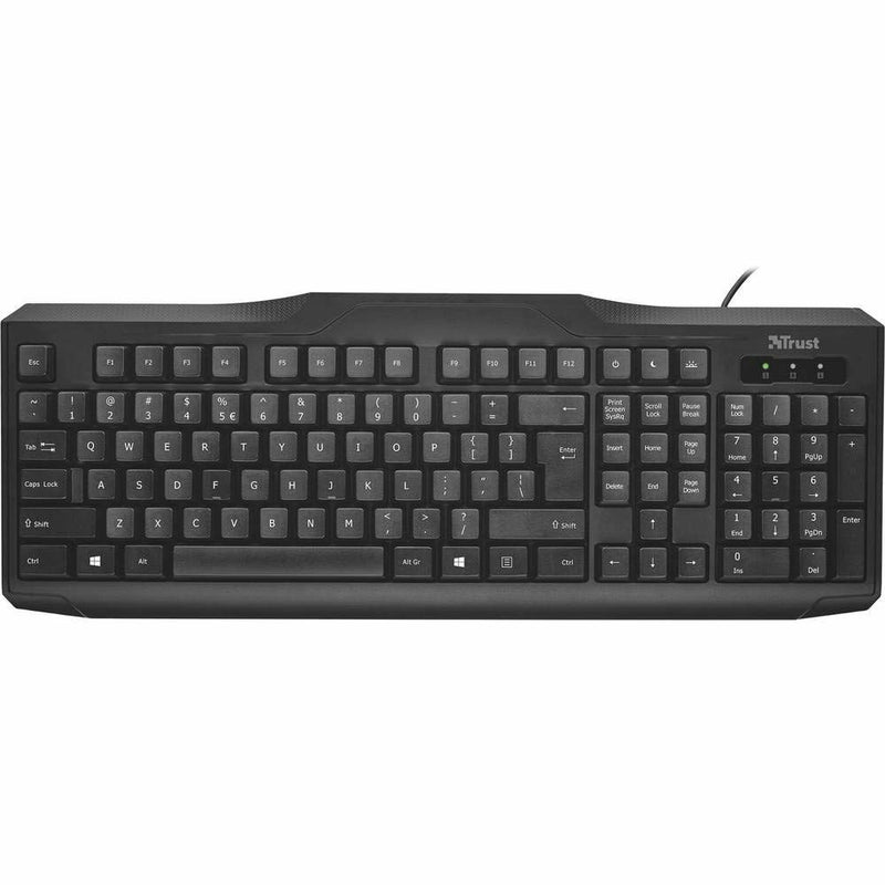 Tastatur mit Maus Trust 24080 Schwarz (Restauriert B)