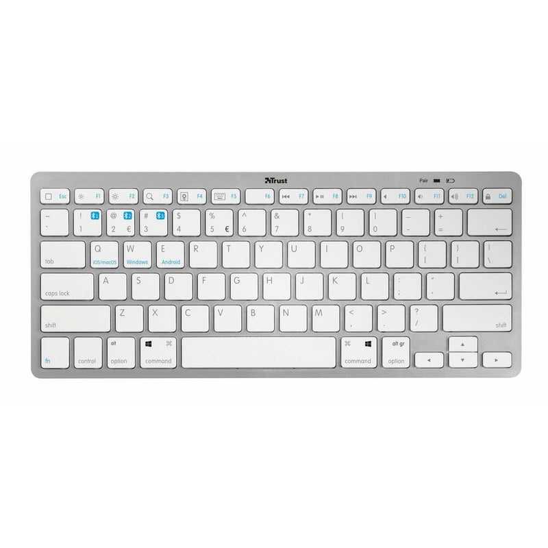 Tastatur Trust Silber QWERTY (Restauriert A+)