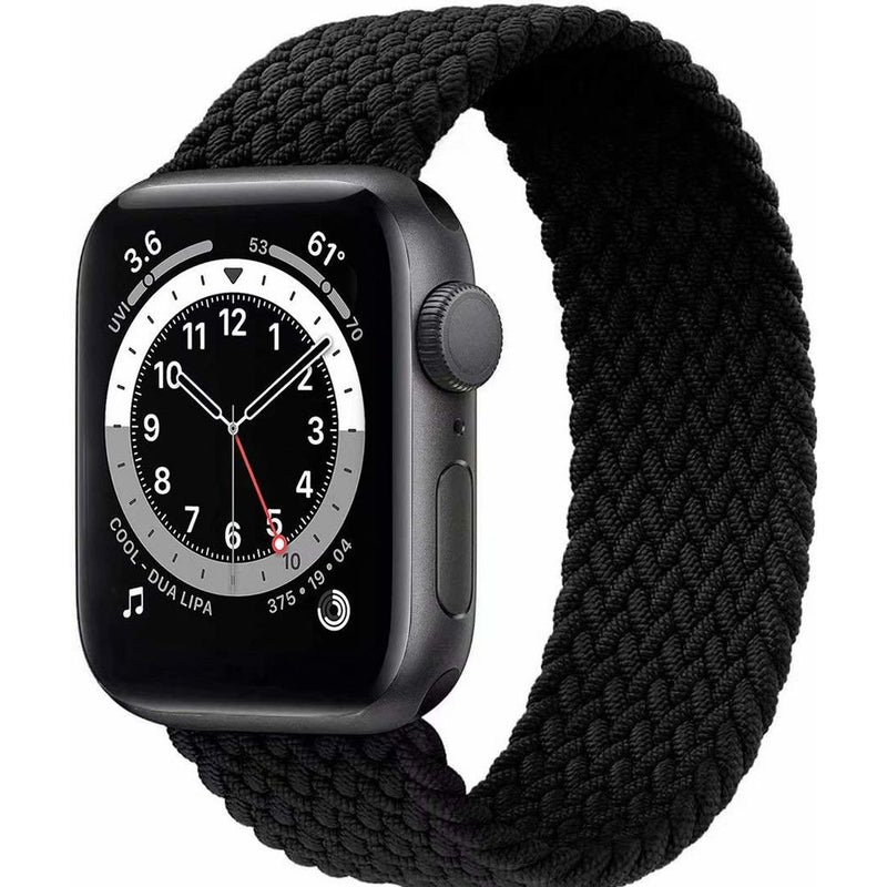 Correa para Reloj Geflochtenes Solo Loop Negro Apple Watch (Reacondicionado B)