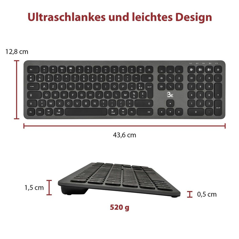 Drahtlose Tastatur B09G6QBXV7 (Restauriert A)