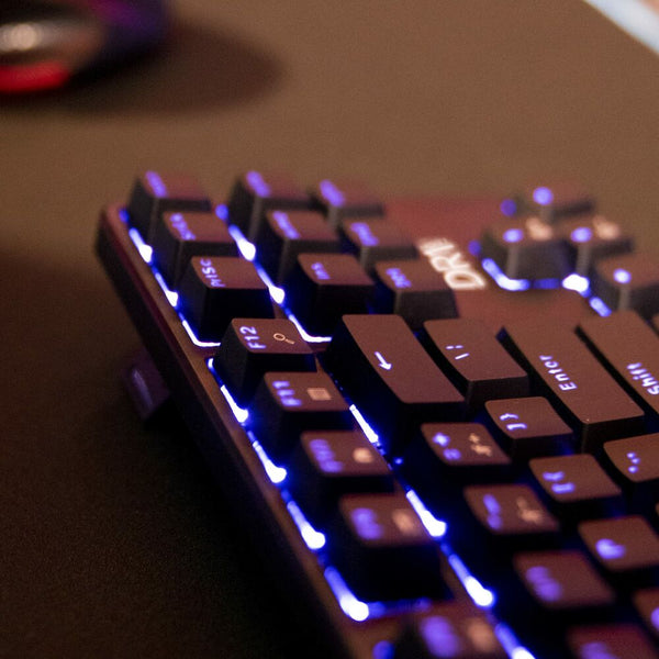 Gaming Tastatur DR1TECH DR10031 Schwarz QWERTY RGB (Restauriert A)