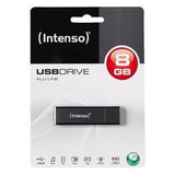 Mémoire USB intense ALU LINE 8 Go anthracite 8 Go Mémoire USB