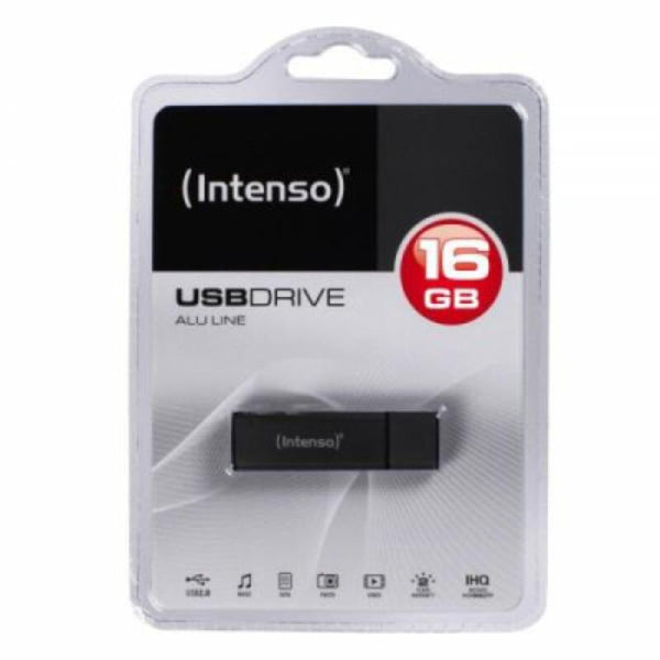 Mémoire USB intense ALU LINE 16 Go anthracite 16 Go Mémoire USB