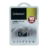 Intensive USB -Speicher Basic Line 32 GB Schwarz Silber 32 GB USB -Speicher