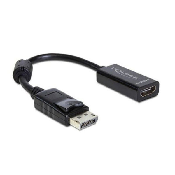 Adaptador de displayport con HDMI Delck Adaptodor DisplayPort> HDMI 13 cm Negro