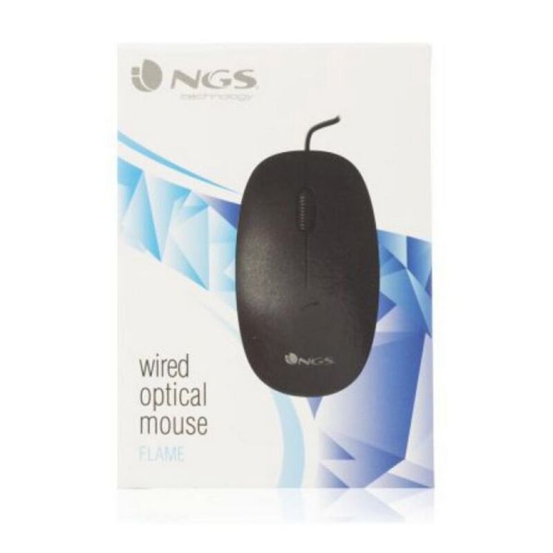 Mouse Ottico Mouse Ottico NGS FLAME 1000 dpi Nero