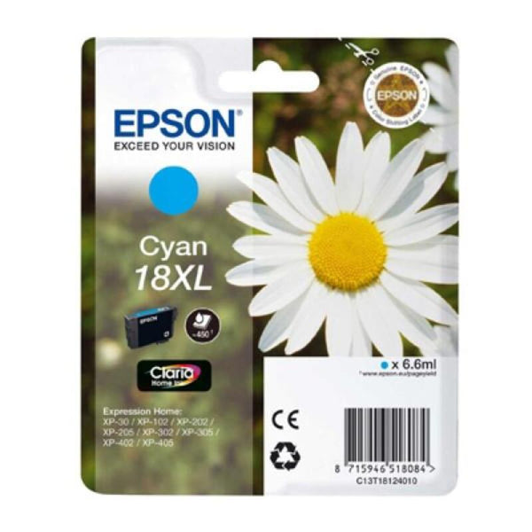 Cartucho de Tinta Original Epson EXPRESION HOME T18XL Cian