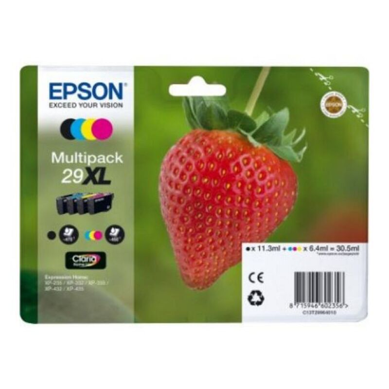 Kompatibel Tintenpatrone Epson Multipack T29XL Gelb Schwarz Türkis Magenta