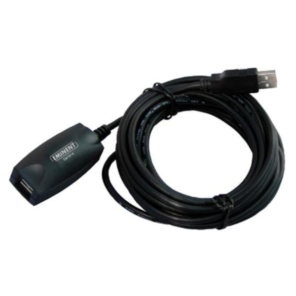 EWENT EW1014 USB 2,0 5 m Schwarzer Verlängerungskabel