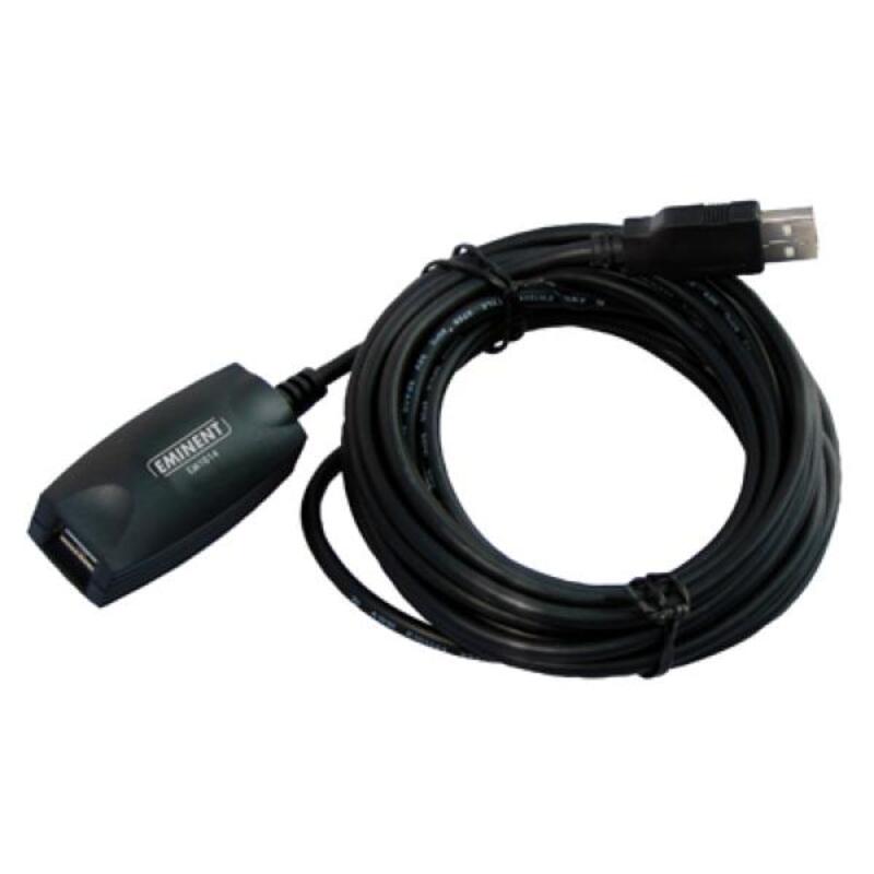 EWENT EW1014 USB 2.0 5 M Cable de prolongo negro