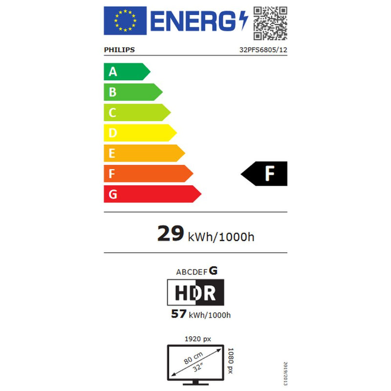 Smart TV Philips 32PFS6805 32 "Full HD LED WiFi Black