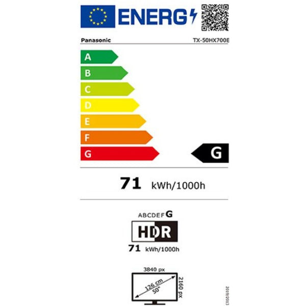 Smart TV Panasonic Corp. TX50HX700 50 "4K Ultra HD LED LAN Black