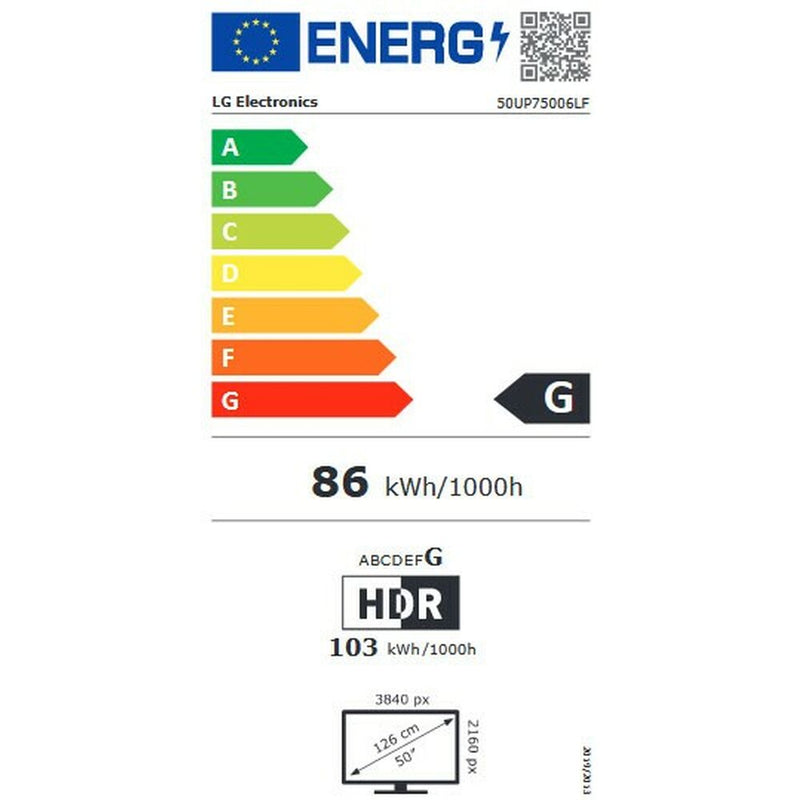 Smart TV LG 50UP75006LF 50" 4K Ultra HD LED Web OS