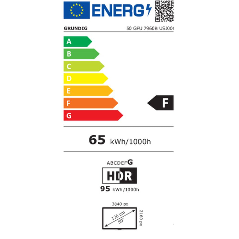 Smart TV Grundig 50GFU7960B 50 "4K Ultra HD IPS LED WiFi Android TV Black