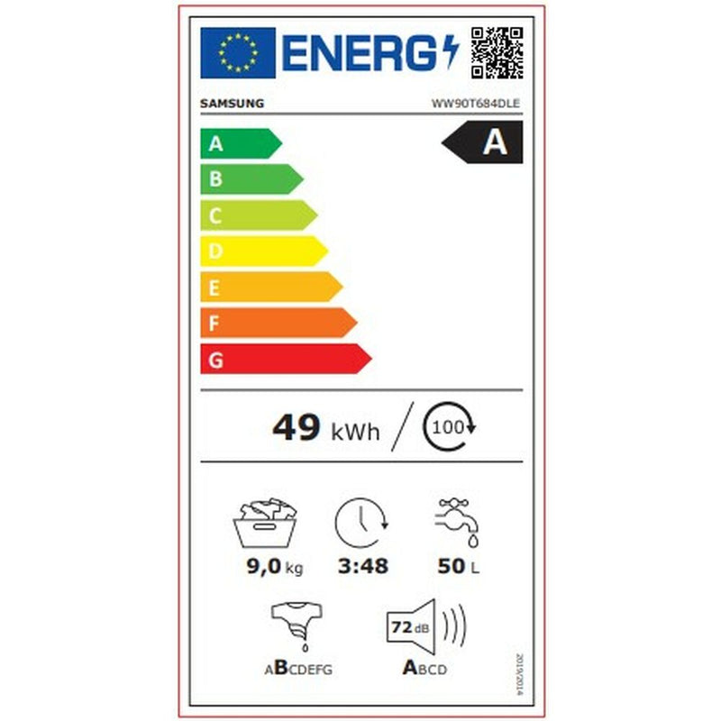 Samsung WW90T684dle White 9 kg 1400 U / min Waschmaschine