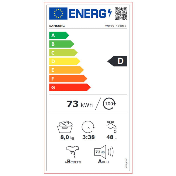 Waschmaschine Samsung WW80T4540TE 8 kg 1400 rpm