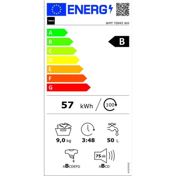 Waschmaschine Teka WMT70945WH Weiß 9 kg 1400 rpm