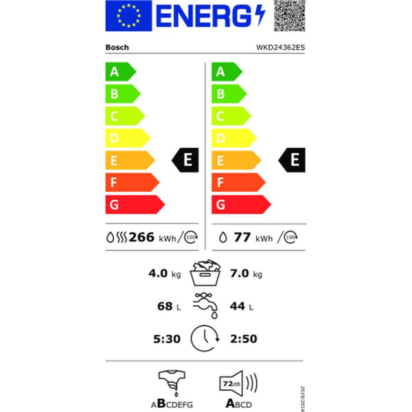 Waschmaschine / Trockner BOSCH WKD24362ES 7kg / 4kg Weiß