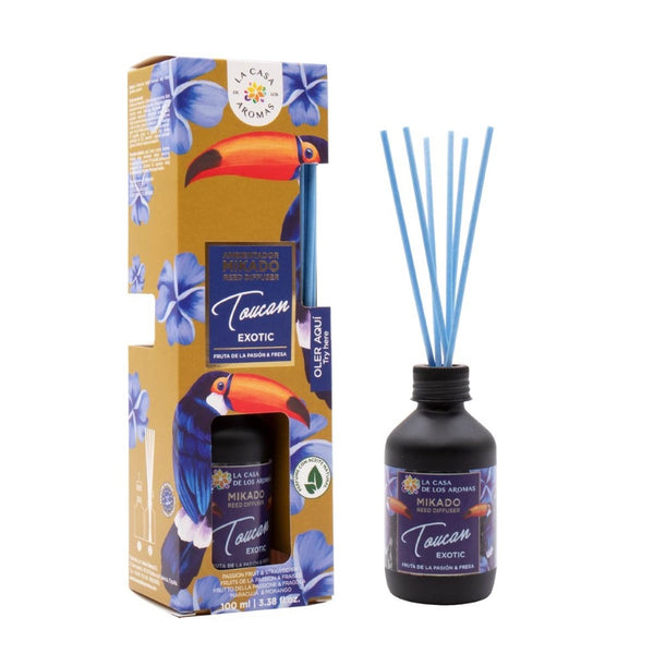 Parfümierte Stäbe La Casa de los Aromas Toucan Exotic Erdbeere Passionsfrucht (100 ml)