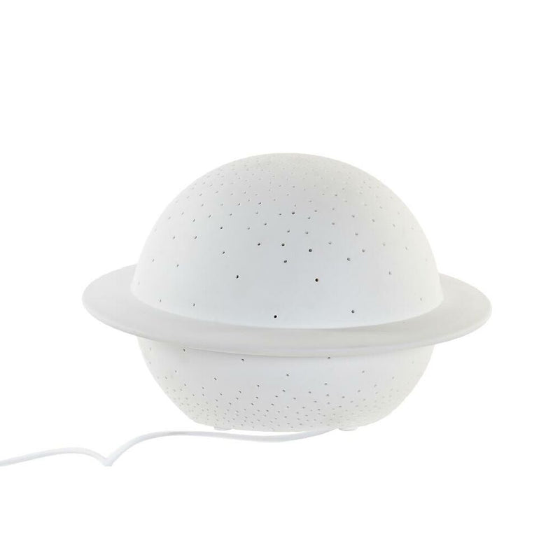 Lampada da tavolo DKD Home Decor Bianco Porțelan 25W 220 V (22 x 22 x 13 cm) - zannishop