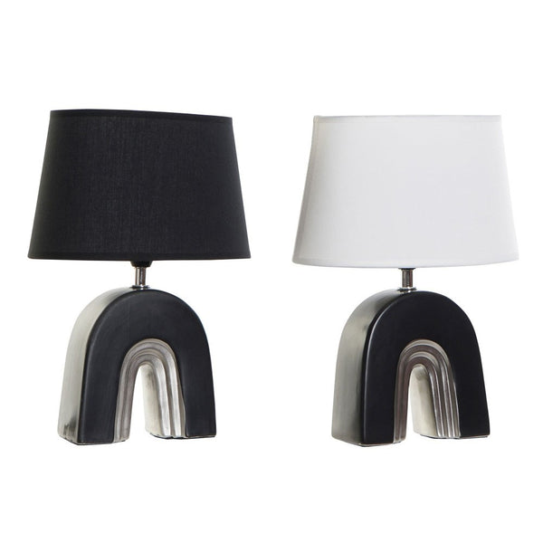 Lampada da tavolo DKD Home Decor Ceramica Nero Poliestere (20 x 20 x 31 cm) (2 pcs) - zannishop