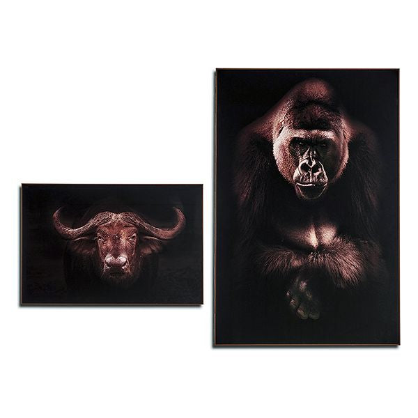 Quadro Buffalo - Gorilla Rame MDF (3 x 121,5 x 81,5 cm)