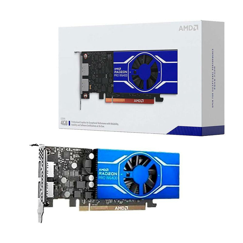 Carte de jeu de jeu AMD Radeon Pro W6400 4 Go