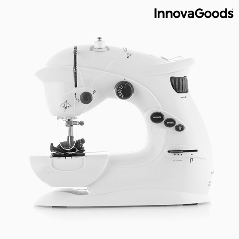 InnovaGoods Kompaktnähmaschine 6 V 1000 mA Weiß