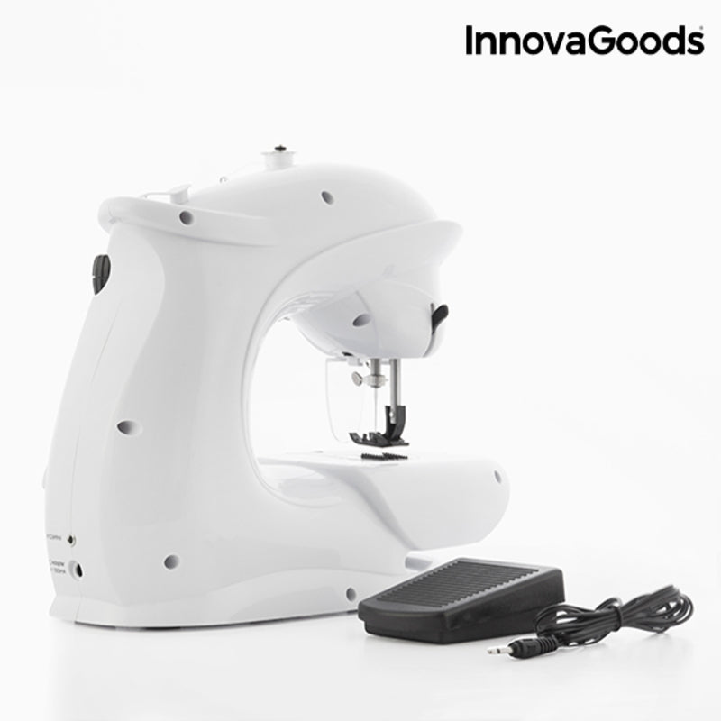 InnovaGoods Kompaktnähmaschine 6 V 1000 mA Weiß