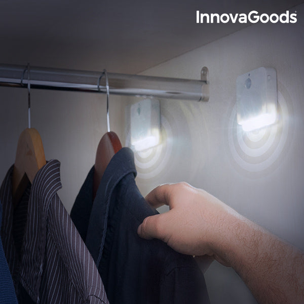 LED con Sensore di Movimento InnovaGoods (Pacco da 2)