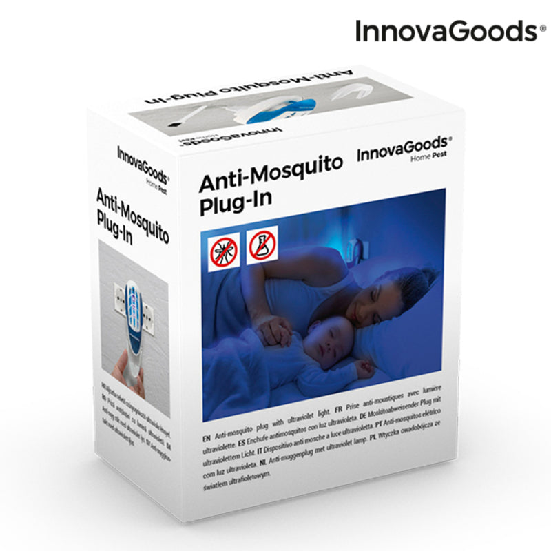 Enchufe Antimosquitos con LED Ultravioleta InnovaGoods