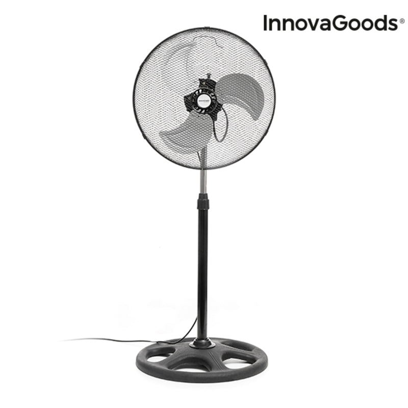 Industrial Ground Fan Innovagoods Ø 45 cm 75W Schwarz