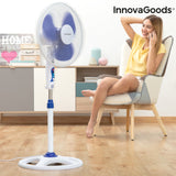 Ventilatore da Terra InnovaGoods Ø 40 cm 50W Bianco Blu