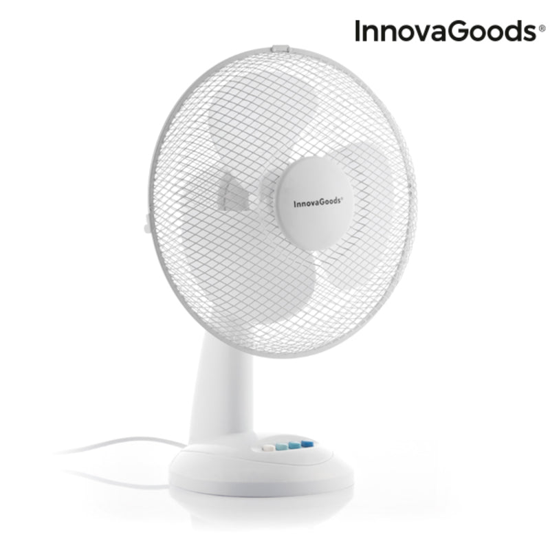 Ventilatore da Tavolo InnovaGoods Ø 30 cm 35W Bianco